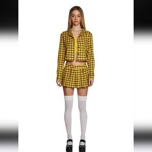 Plaid Cropped jacket/top